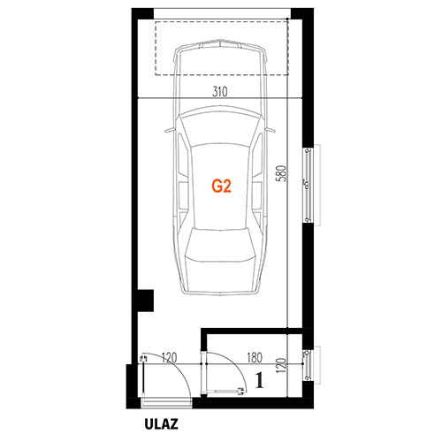 Garaža 2A (21m2)
