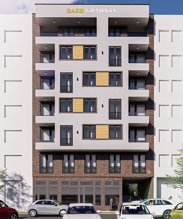 Veselina Maslase buduci projekat 3d render zgrade